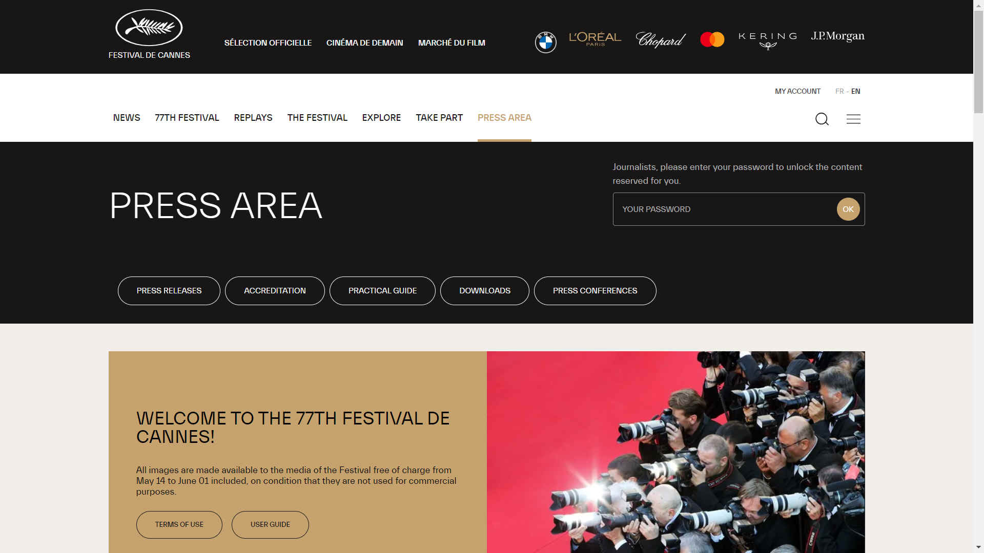 One of the world�s most widely publicised events, the�Cannes Festival is an annual film festival held in�Cannes, France, which was founded in 1946. The invitation-only festival previews new films of all genres, including documentaries, from around the world with the aim of contributing towards the development of cinema, boosting the film industry worldwide and celebrating cinema at an international level. The most prestigious award given at Cannes is the Palme d'Or (Golden Palm) for the best film. Past winners include some of the greatest movies of all time: La Dolce Vita (1960); Taxi Driver (1976); Apocalypse Now (1979); Sex, Lies and Videotape (1989); Wild at Heart (1990); The Piano (1993); Pulp Fiction (1994); and The Pianist (2002).