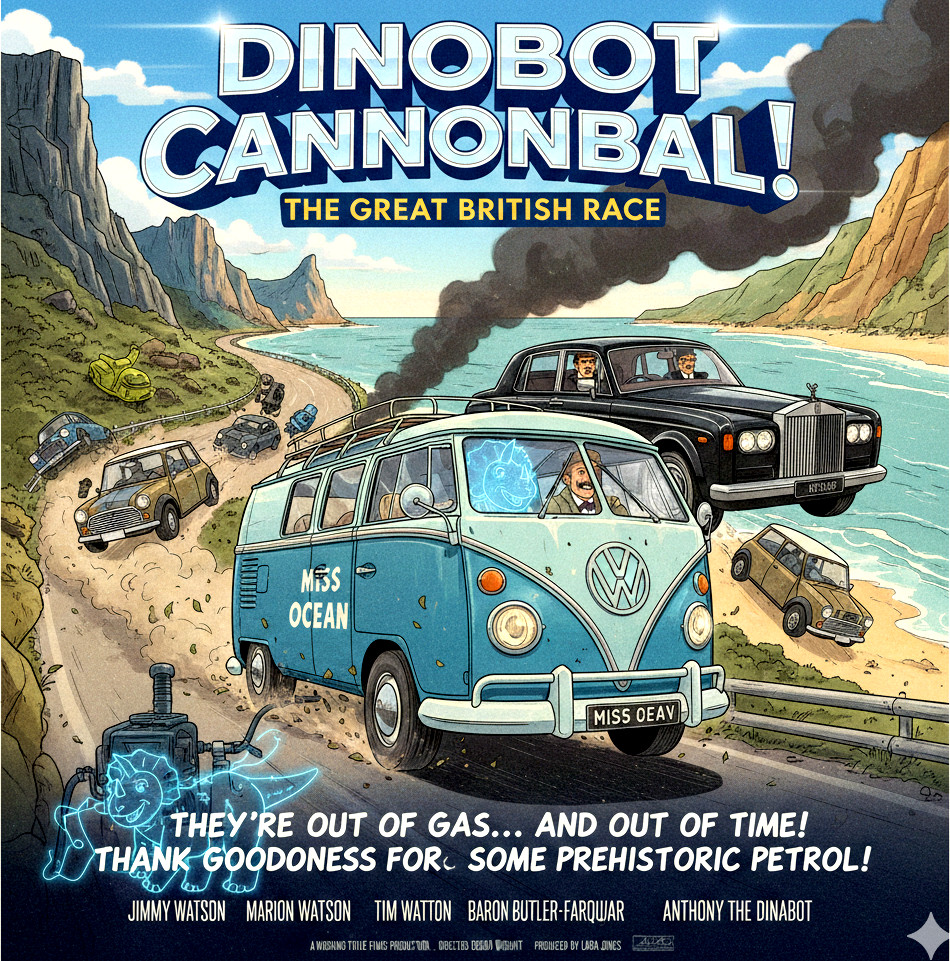 The Great British Cannonball Race, road trip from Land's End to John O'Groats - Scotland to Cornwall fun addventure for all the family.